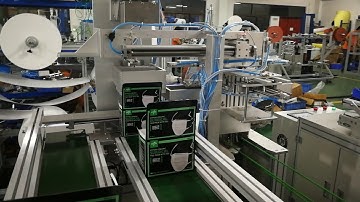 Automation tie up mask making machine with box packaging