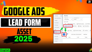 How to Add Lead Form Asset in Google Ads | Lead Form Extension Full Tutorial 2025 | #googleads2025