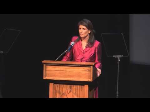 Video: Il Rappresentante Permanente Degli Stati Uniti Nikki Haley E Trust In Russia