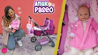 De Paseo con Anuk | Mi bebé REBORN de SILICONA y la más divertida