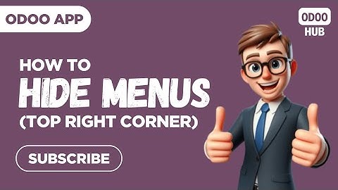 How to Hide User Menus from Top Right Corner in Odoo | Odoo Hub
