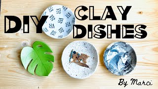 diy air dry clay dishes easy diy