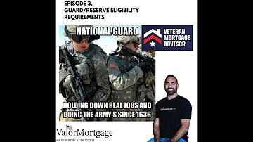 Guard/Reserve Eligibility for VA home loan benefit