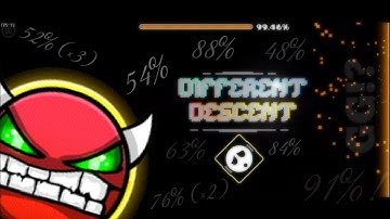 👿 Different Descent 100% (Hard Demon), By: Danke || Geometry Dash 2.2074