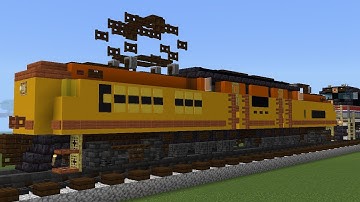 Minecrafting Tutorial - Chessie System GG1  Fantasy Locomotive How to Build