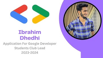 Google Developer Student Clubs GDSC Lead Application Video 2023-2024