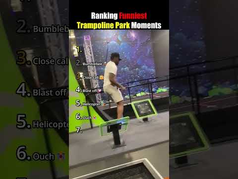 Ranking Funniest Trampoline Park Moments #shorts #usa