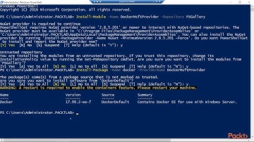 Delve into Windows Server 2016 Administration: Installing Container Support|packtpub.com