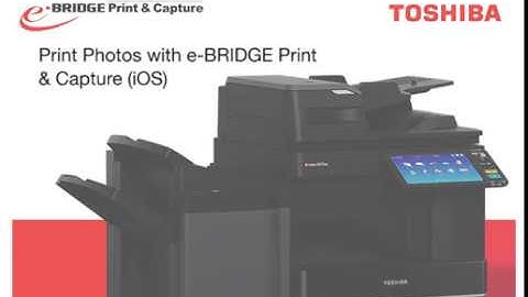 e-STUDIO5015AC Series Print Photos with e BRIDGE Print & Capture iOS