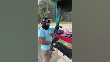 Shooting dragons breath 🐉🔥out of a Saiga 12 #youtubeshorts #shorts #viral #trending #shooting #ak