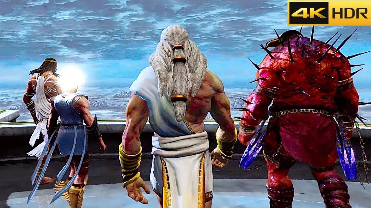 Kratos Army Vs Army Of God Battle Scene Cinematic 4K