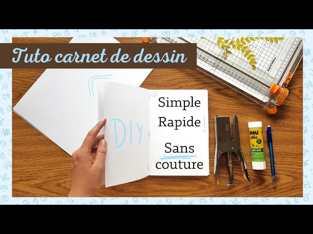 COMMENT FAIRE UN CARNET AVEC DES FEUILLES DETACHABLES 