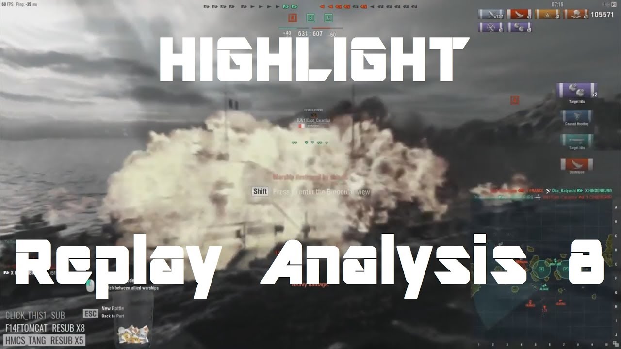 Highlight: Replay Analysis 8 - Hindenburg, Fletcher & Harekaze