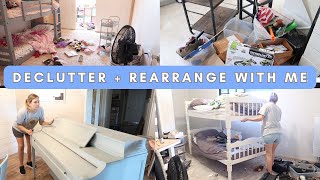 CLEAN + REARRANGE WITH ME || DECLUTTERING MOTIVATION || AT HOME WITH JILL