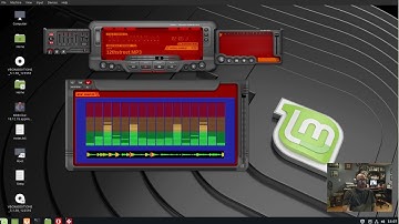 XMPlay: B-Red Skin, MetreX 3.0 Visualization, 12th Street Rag