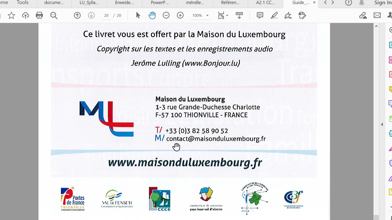 New V458: PDF Brochure 11: Alphabet a Merci