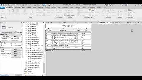 Revit coach Thailand : การแสดงตารางscheduleบนงานแบบ