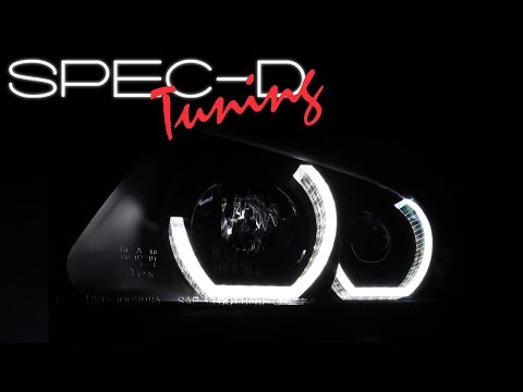 specdtuning-demo-video:-2009-2012-bmw-e90-3-series-black-4dr-led-3d-c-halo-projector-headlights
