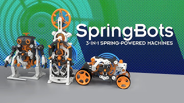 SpringBots: 3-in-1 Spring-Powered Machines