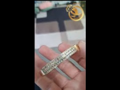 Vòng tay VÀNG 18K đính full đá MOISSANITE 1,5-1,7mm