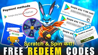 Getting Free Redeem Code By Spin Wheel And Scratch Card😍🔥