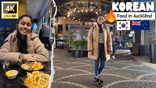 Night Out in Auckland, New Zealand: Having Korean Food 🍜 🇰🇷 🇳🇿 සිංහල vlog [w/ English subtitles]