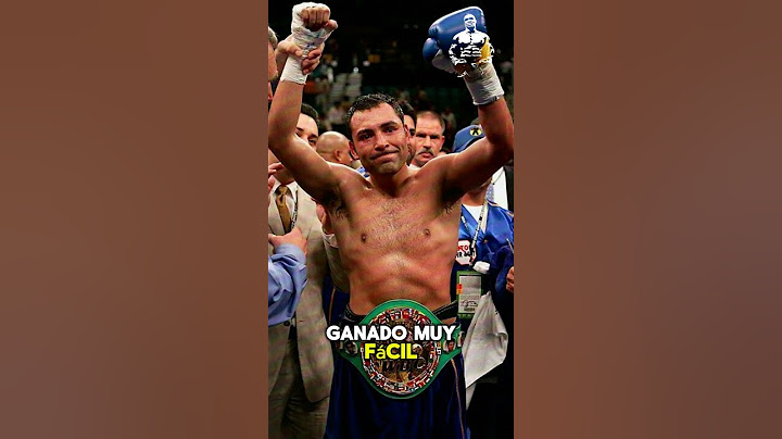 ÓSCAR DE LA HOYA LE GANARIA MUY FACIL A CANELO ÁLVAREZ