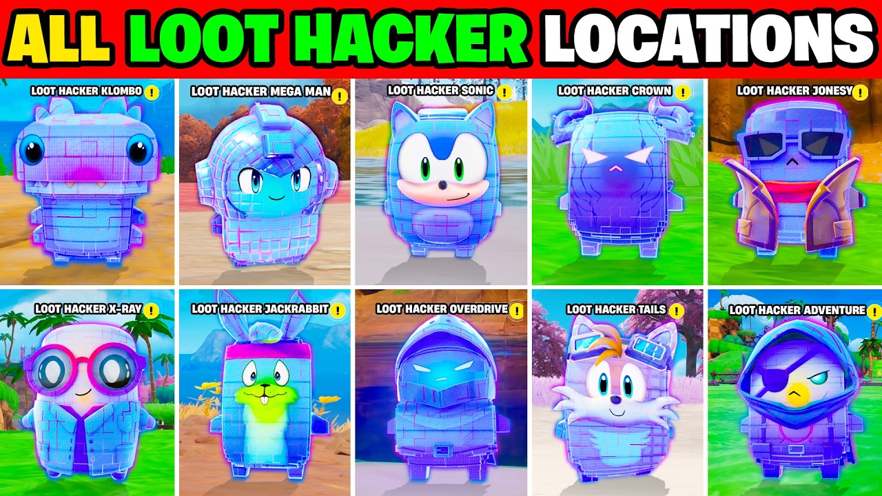 How to Find ALL LOOT HACKER Sprites in Fortnite! (EASY)