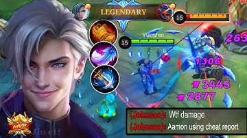 AAMON ATTACK SPEED BUILD 100% BRUTAL DAMAGE ( Must try 🔥) | AAMON BEST BUILD 2023 | Mlbb