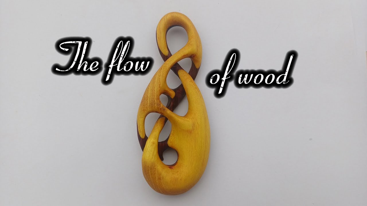 Handcrafted Pendant from Broken Bow Piece | African Padauk & Zhe Wood Fusion 