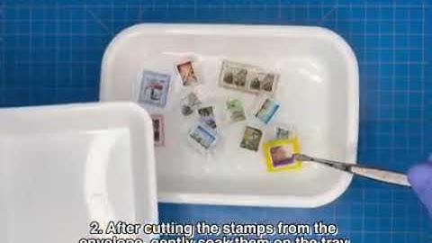 PSCS tutorials 002: How to remove SELF-ADHESIVE STAMPS from envelope?