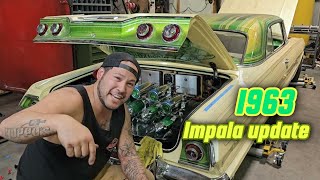1963 impala updates (I broke down)