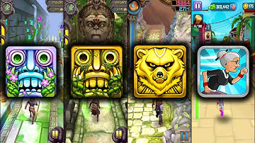 Temple Run 2 Blooming Sands Vs Temple Run 2 Lost Jungle Vs Spirit Run Vs Angry Gran Run - Endless