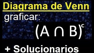 Diagramas De Venn , A Interseccion B Complemento De Un Conjunto