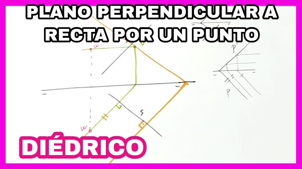 DIÉDRICO - plano perpendicular a recta🚀 por un punto