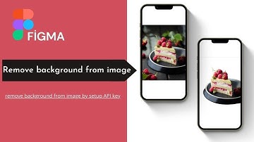 How to remove background from images in Figma Setup API key Free