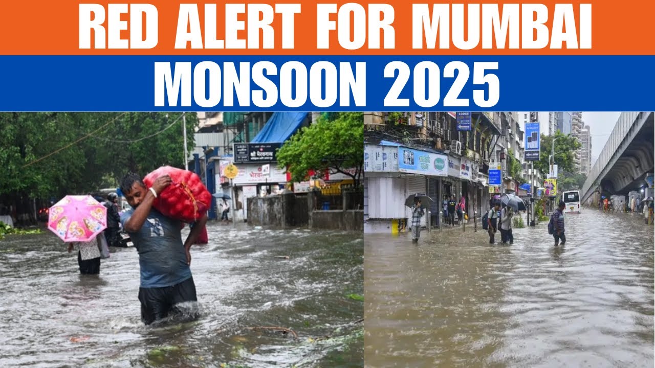 Mumbai Monsoon News LIVE Updates: IMD Issues Red Alert In Mumbai | Heavy Rain In Mumbai Drowns City