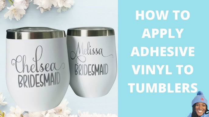 🥤 How to Wrap a Tumbler With Adhesive Vinyl For Beginners 