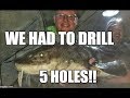 Massive State Record 120lb Sturgeon caught while Ice Fishing!