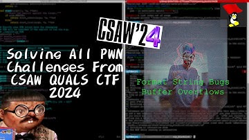 Live Hacking #7: Solving All PWN Challenges From CSAW QUALS CTF 2024