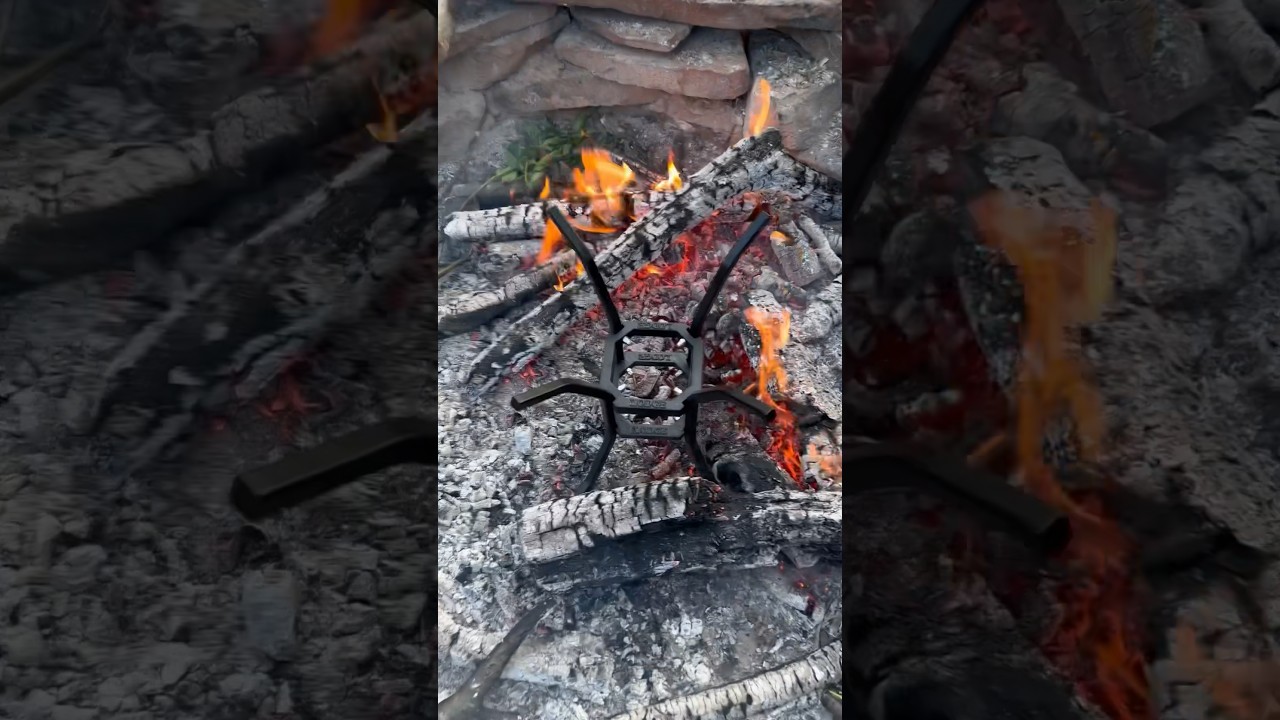 Lodge fire and cook stand | Forked in Fire Iron Kitchen 