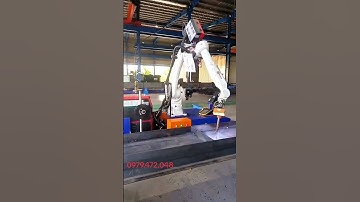 Robot hàn kết cấu thép tổ hợp #xuhuong #bulong #machine