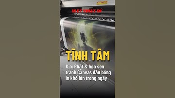 In tranh Canvas Đức Phật và hoa sen 3D in khổ lớn mực dầu bóng - In Kỹ Thuật Số Since 2006