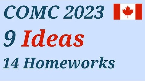 COMC 2023 Canadian Open Mathematics Challenge Solutions Problems 2022 2021Preparation Tutor Olympiad