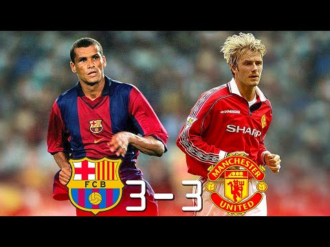 Barcelona 3 - 3 Manchester United (Rivaldo x Beckham) ● UCL 1999 | Extended Highlights & Goals