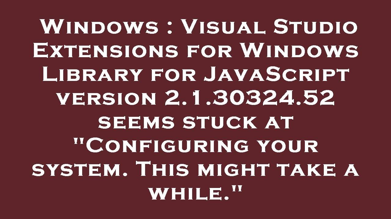 Windows : Visual Studio Extensions for Windows Library for JavaScript ...