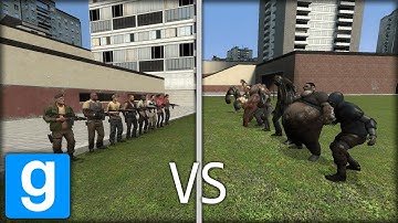 L4D Survivors vs Special infected | GMod Sandbox