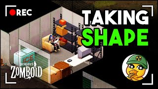 Our Storage Bin Safehouse Begins To Take Shape! DAY TWO, Project Zomboid Raw & Uncut B42 Gameplay!