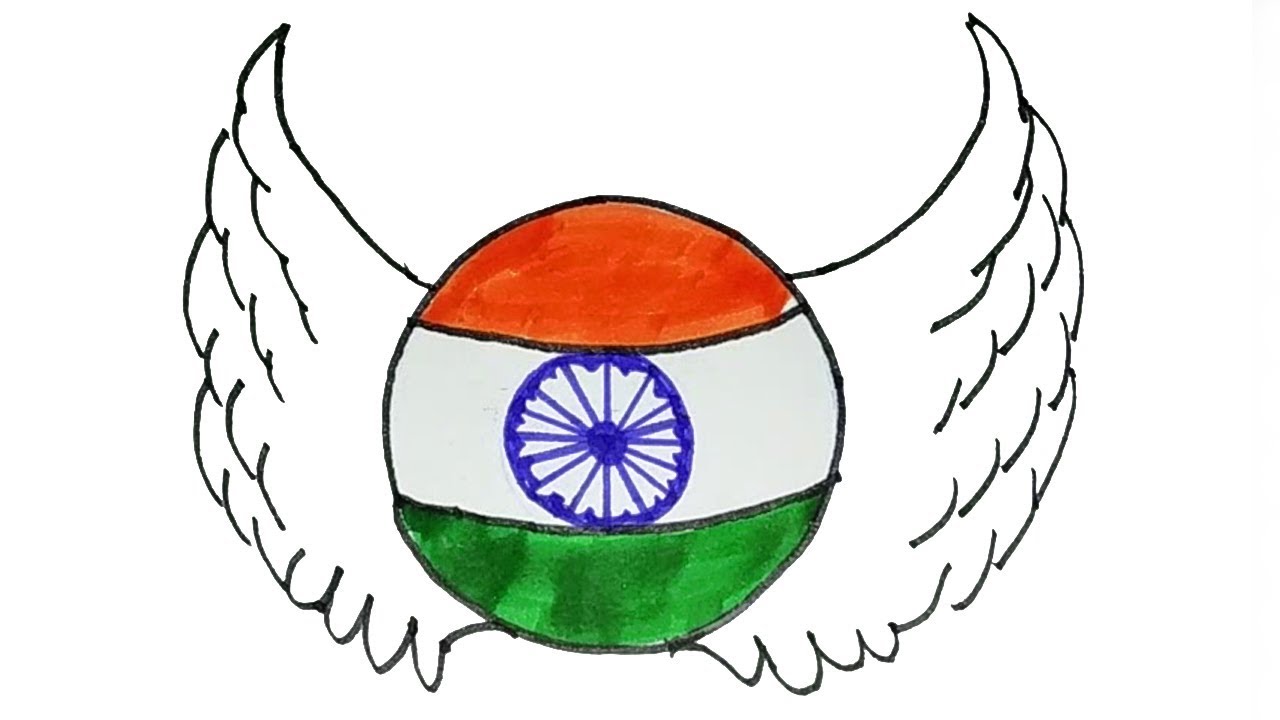 National Flag Easy Simple Independence Day Drawing : Learn to draw
