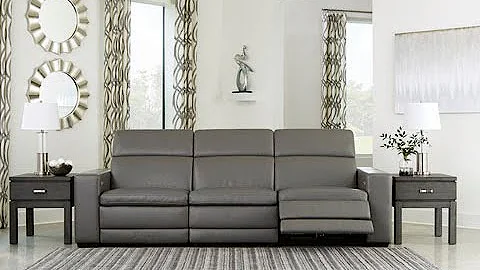 Texline 3-Piece Dual Power Leather Reclining Modular Sofa by Ashley U596 - SpeedyFurniture.com